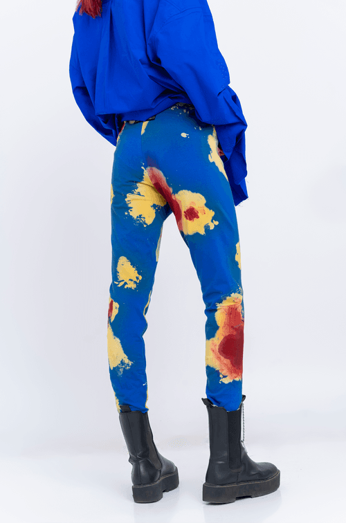 Huemn Blood Washed Leggings (Blue)