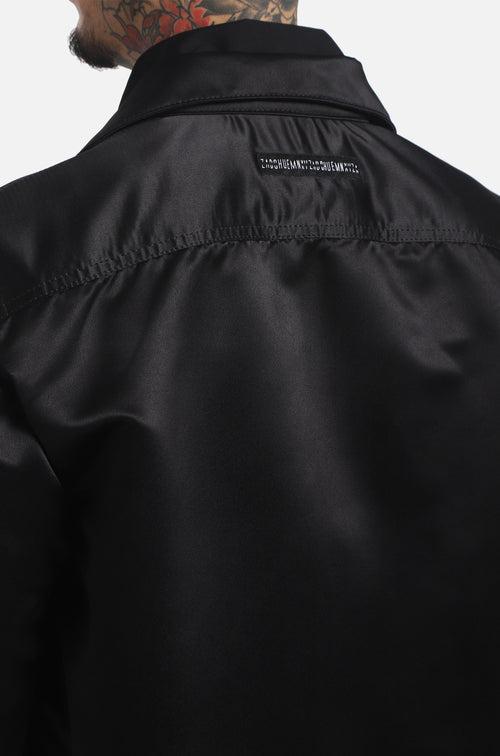 Pocket Detail Over-Shirt Jacket (Black)