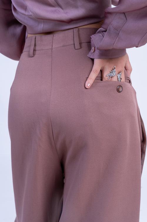 The Devil Wears HUEMN Pants 'Raw Edged' (Beige)