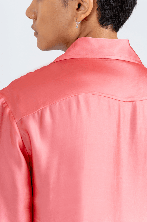 The Racer Stripe Shirt (Blush Pink)