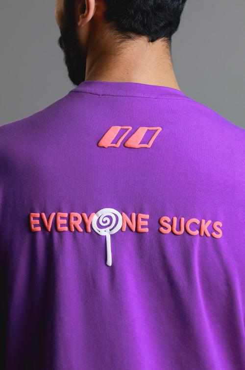 Everyone Sucks' T-shirt (Purple)