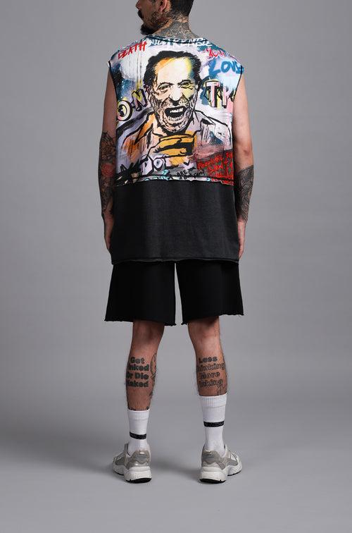 HUEMN Graffiti Sleeveless T-shirt