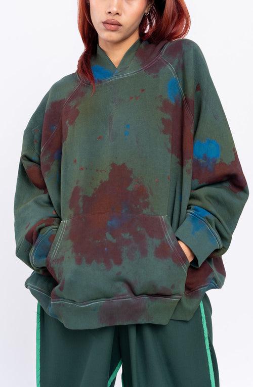 Huemn Blood Washed Hoodie (Green)