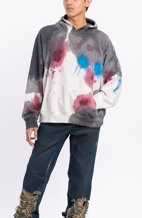 Huemn Blood Washed Hoodie (White)