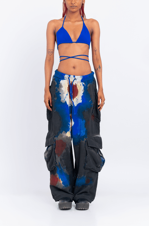 Huemn Blood Flap Pocket Sweatpant (Blue)