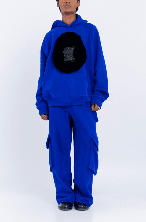 Huemn Classic Handmade Gorilla Hoodie (Blue)