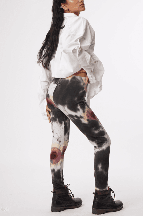 Huemn Blood Washed Leggings (White)