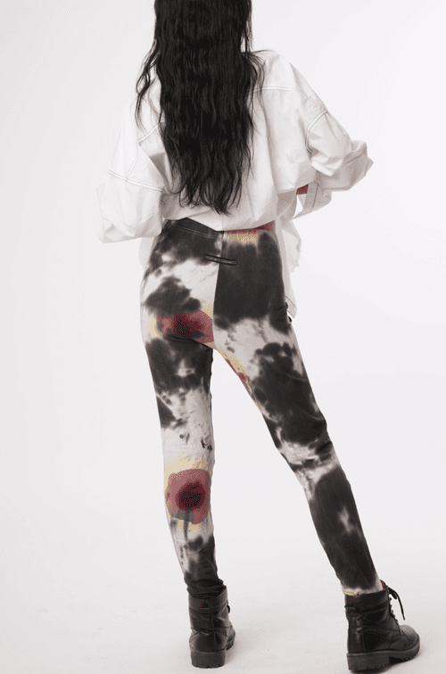 Huemn Blood Washed Leggings (White)