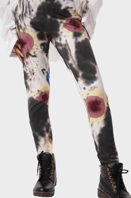 Huemn Blood Washed Leggings (White)