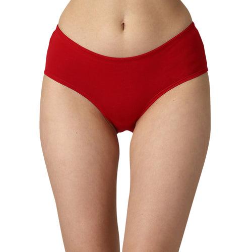 High Coverage Mid Rise Solid Cotton Brief Panty Combo (Pack of 2)