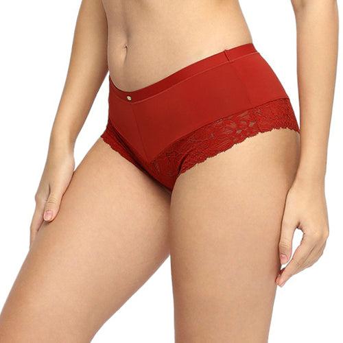 Mid Rise Medium Coverage Lace Shorty Cheeky Panty-FP-1550