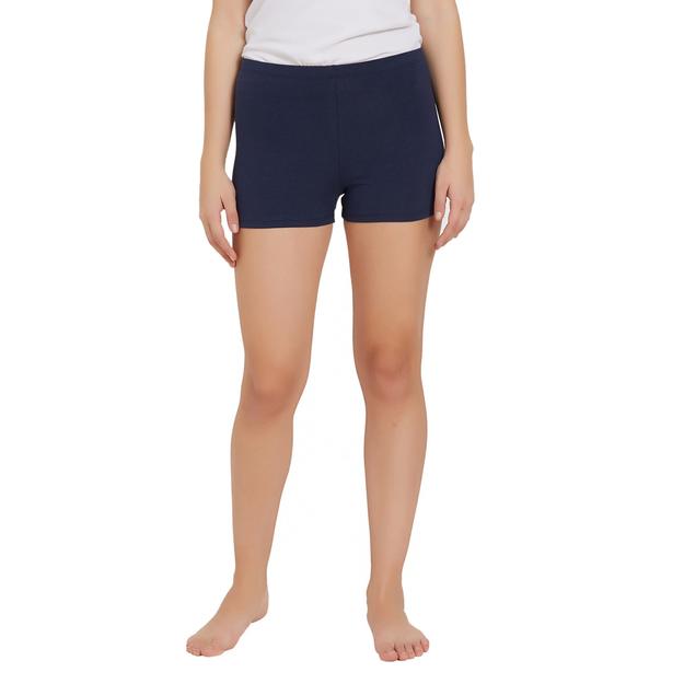 Solid Cotton Spandex Cycling Shorts-CS-2