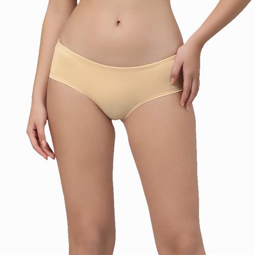 High Coverage Mid Rise Solid Cotton Brief Panty Combo (Pack of 2)