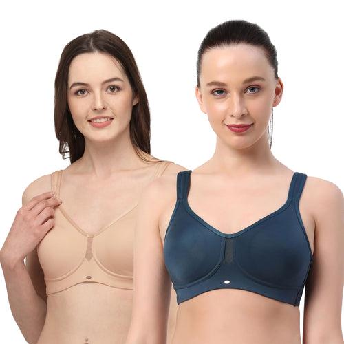 Full Coverage Minimiser Non Padded Non Wired Bra- Combo CB-328