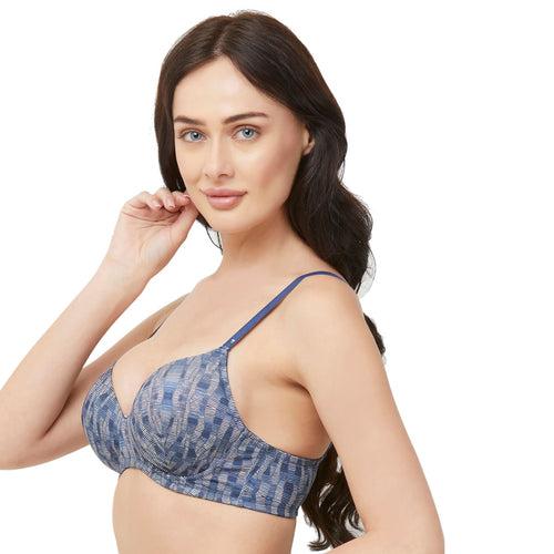 Semi Coverage Padded Non Wired Bra (PACK OF 2)