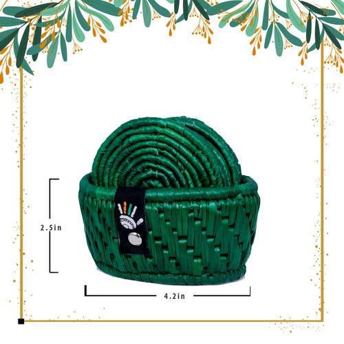 Emerald Grass Fiber Coaster