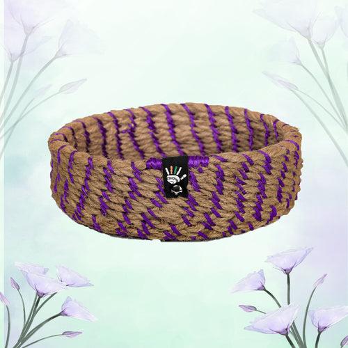 Purple Jute Basket