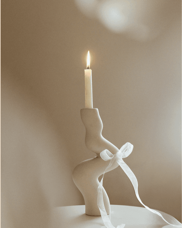 Zuki Ceramic Candle Holder