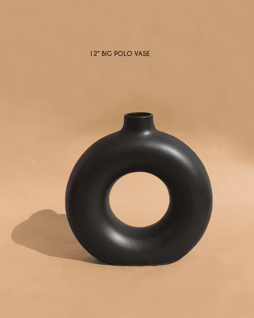 Black Polo Vase