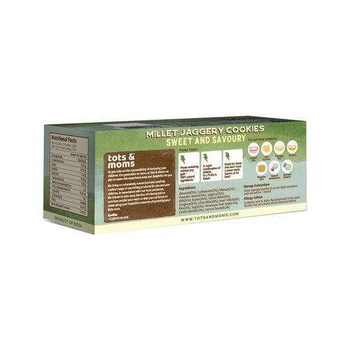 Healthy & Nutritional Cookies for Kids - Pack of 3| |Choco Bajra | Ragi & Almonds | Sweet & Savory | 150g each
