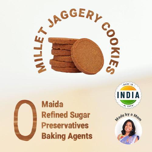 Millet & Jaggery Cookies - Choco Bajra | Pack of 6