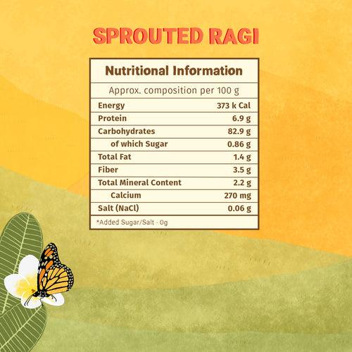 Sprouted Ragi Powder - Storehouse of Calcium, Iron and Fibre | 200g