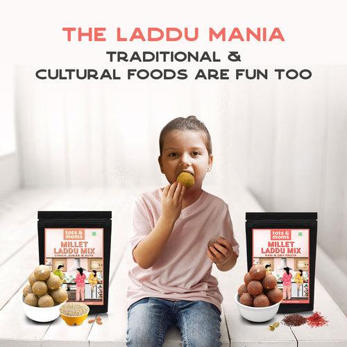 Buy Ragi & Dry Fruits Laddu Mix |  Guilt Free Treats for Mom | Pack of 2 - 250g Each