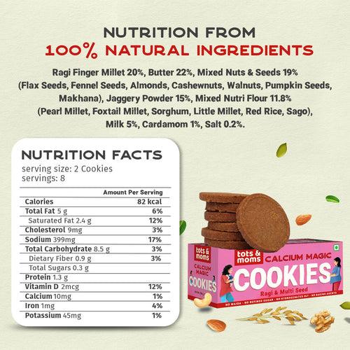 Healthy & Nutritional Cookies for Moms - Pack of 2 |  Calcium Magic | Mighty Iron | 150g each