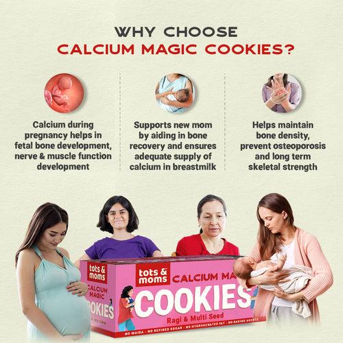 Healthy & Nutritional Cookies for Moms - Pack of 2 |  Calcium Magic | Mighty Iron | 150g each