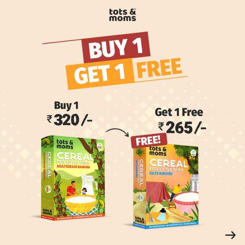 Buy Multigrain Banana Cereal and Get Instant Oats Khichdi Free