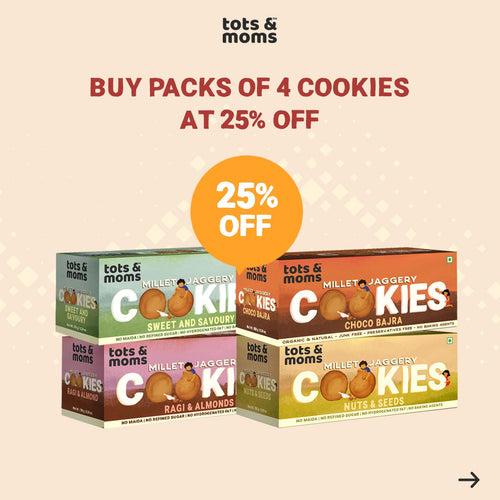 Buy Pack 4 Cookies at 25% Off