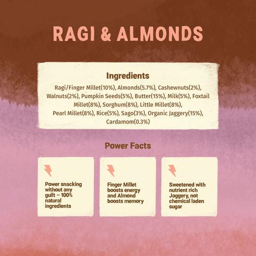 Healthy & Nutritional Cookies pack of 3 | Ragi & Almonds | Nuts & Seeds |Sweet & Savory| 150g each