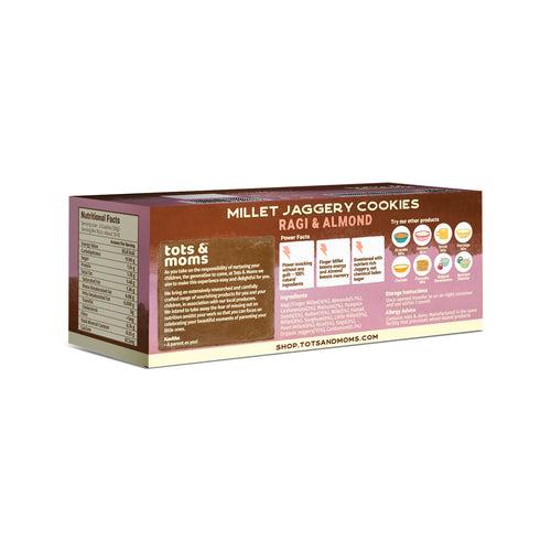 Healthy & Nutritional Millet & Jaggery Cookies | Ragi & Almonds | Pack of 2