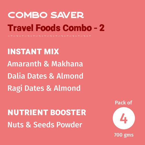 Travel Foods Combo- 2 - Pack of 4