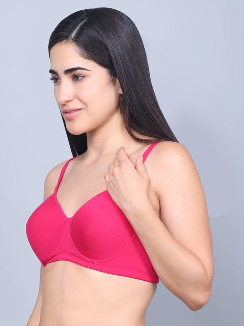 Bamboo Fabric Full Coverage Padded T-shirt Bra