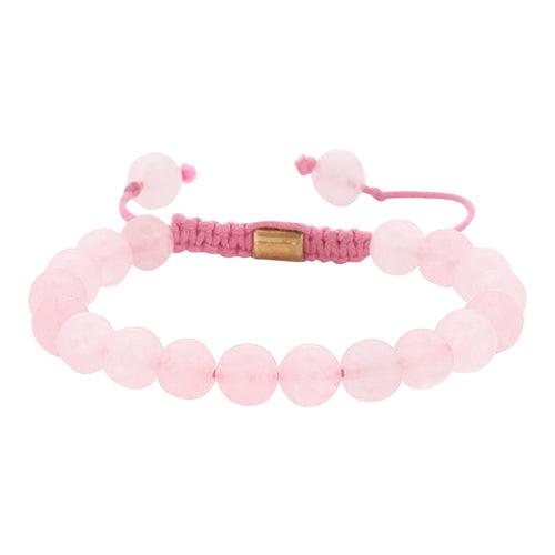 Real Rose Quartz Healing Bracelet For Love, Compassion, Emotions & Relationships