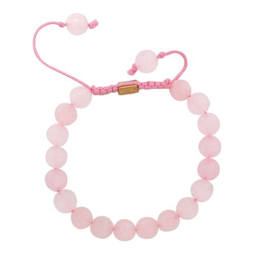 Real Rose Quartz Healing Bracelet For Love, Compassion, Emotions & Relationships