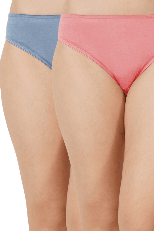 Bamboo Fabric Low Waist Underwear Pack of 2