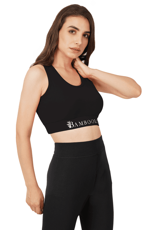 Bamboo Fabric Sports Bra | Bold |