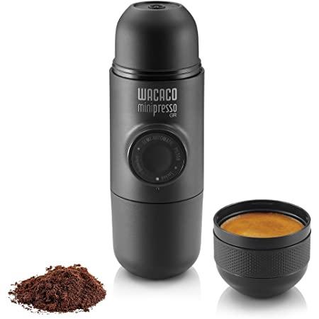WACACO Minipresso | Portable Espresso Machine | Compatible Ground Coffee | Small Travel Coffee Maker, Manually Operated from Piston Action