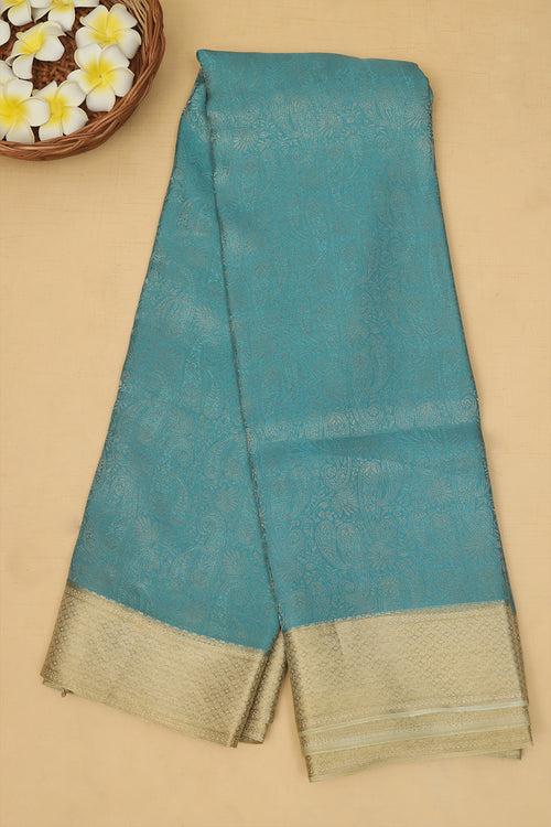 Ramar blue Mysore silk saree