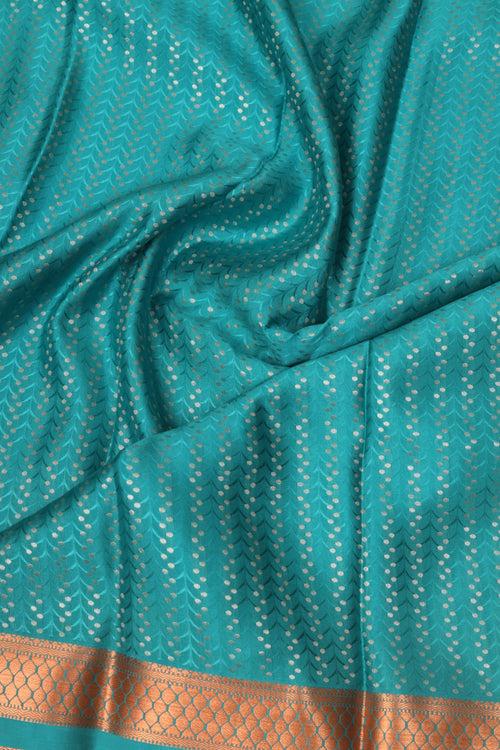 Ramar blue Mysore silk saree