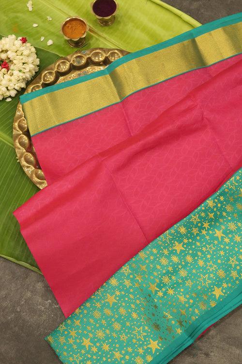 Pink Colour Silk Saree