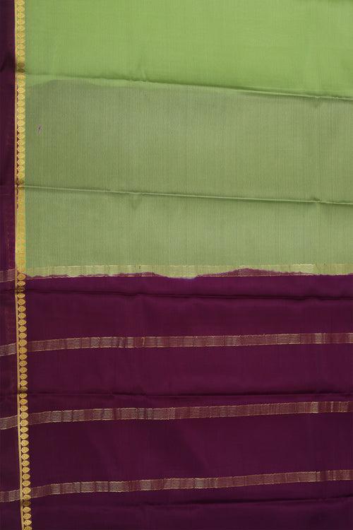 Pista Green Mysore Silk Saree