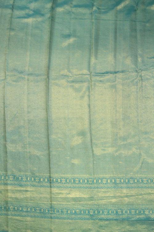 English grey pichwai Kalamkari silk saree
