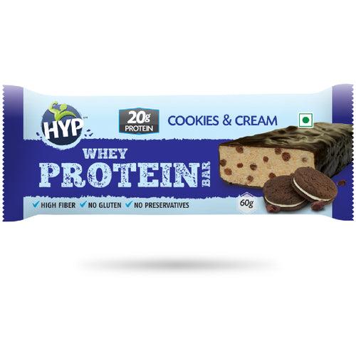 HYP Whey Protein Bar Pack of 6 (60g x 6) - Cookies and Cream (Clearance Sale)