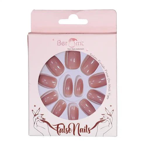 GLOSSY OVAL NAILS (NAIL KIT INCLUDED)