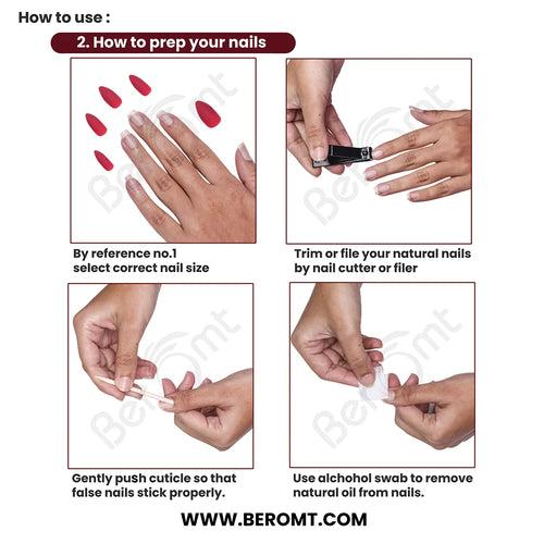 FRENCH TIPS- 303(NAIL KIT INCLUDED)