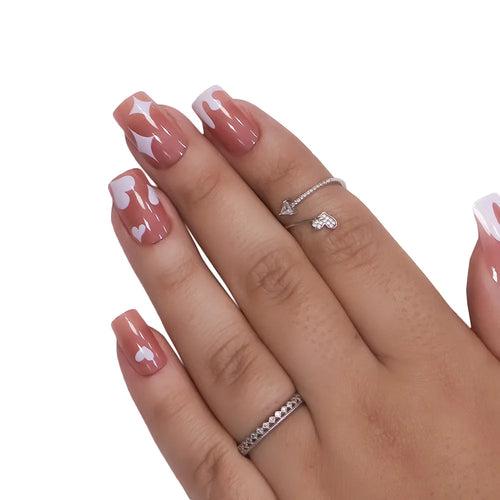 FRENCH TIPS NAILS- (Buy 1 Get 1 Free)