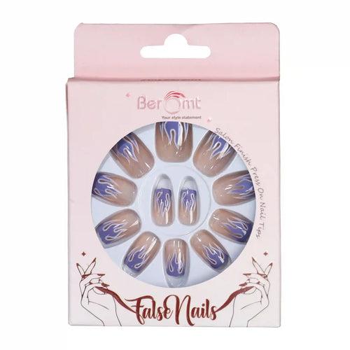 LONG SQUARE FRENCH TIPS (NAIL KIT INCLUDED)